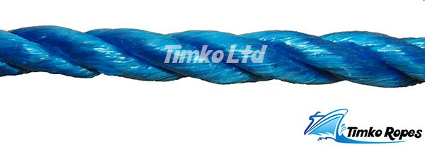 18mm Blue Polypropylene Rope Sold By The Metre